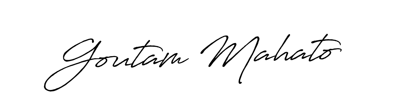 Similarly Antro_Vectra_Bolder is the best handwritten signature design. Signature creator online .You can use it as an online autograph creator for name Goutam Mahato. Goutam Mahato signature style 7 images and pictures png