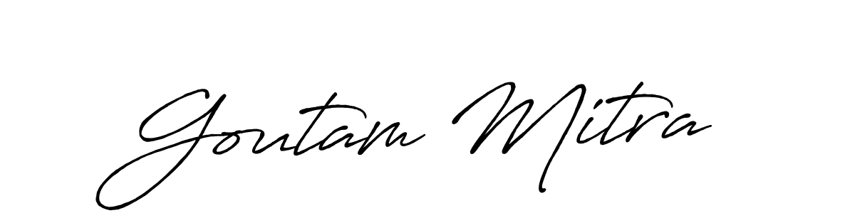 Use a signature maker to create a handwritten signature online. With this signature software, you can design (Antro_Vectra_Bolder) your own signature for name Goutam Mitra. Goutam Mitra signature style 7 images and pictures png