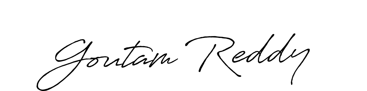 It looks lik you need a new signature style for name Goutam Reddy. Design unique handwritten (Antro_Vectra_Bolder) signature with our free signature maker in just a few clicks. Goutam Reddy signature style 7 images and pictures png