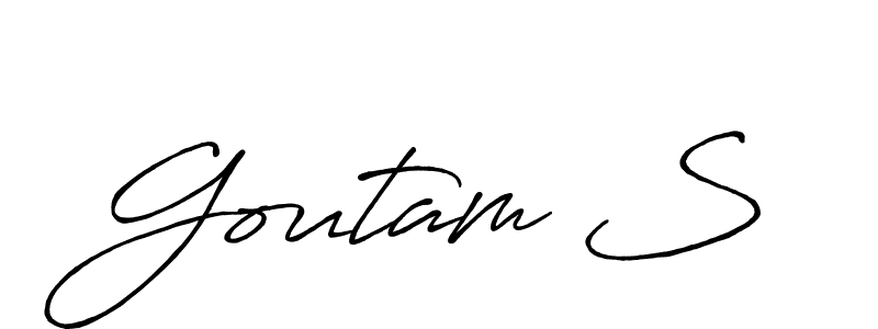 Once you've used our free online signature maker to create your best signature Antro_Vectra_Bolder style, it's time to enjoy all of the benefits that Goutam S name signing documents. Goutam S signature style 7 images and pictures png