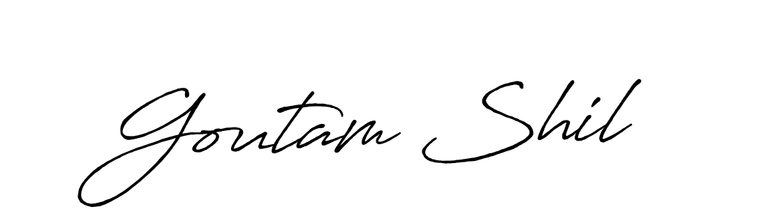 Use a signature maker to create a handwritten signature online. With this signature software, you can design (Antro_Vectra_Bolder) your own signature for name Goutam Shil. Goutam Shil signature style 7 images and pictures png