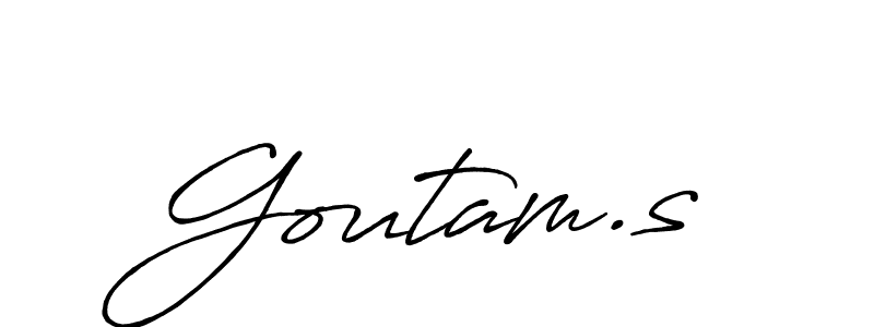 How to Draw Goutam.s signature style? Antro_Vectra_Bolder is a latest design signature styles for name Goutam.s. Goutam.s signature style 7 images and pictures png