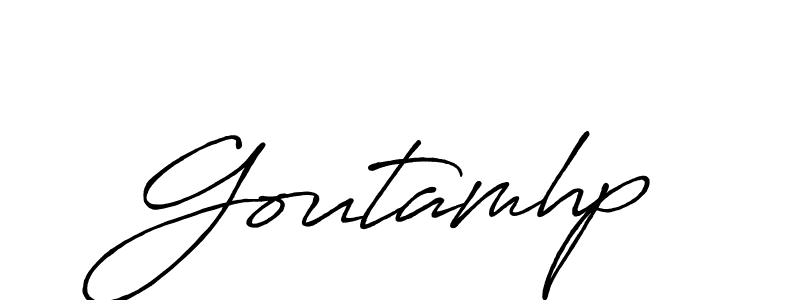 if you are searching for the best signature style for your name Goutamhp. so please give up your signature search. here we have designed multiple signature styles  using Antro_Vectra_Bolder. Goutamhp signature style 7 images and pictures png