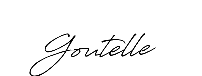 How to make Goutelle signature? Antro_Vectra_Bolder is a professional autograph style. Create handwritten signature for Goutelle name. Goutelle signature style 7 images and pictures png