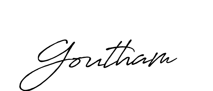 How to Draw Goutham signature style? Antro_Vectra_Bolder is a latest design signature styles for name Goutham. Goutham signature style 7 images and pictures png