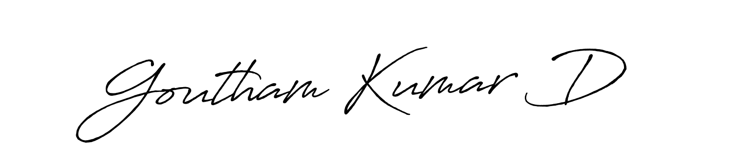 How to Draw Goutham Kumar D signature style? Antro_Vectra_Bolder is a latest design signature styles for name Goutham Kumar D. Goutham Kumar D signature style 7 images and pictures png