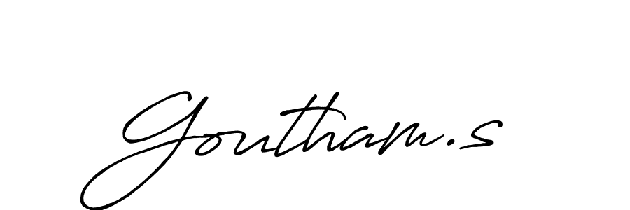 Here are the top 10 professional signature styles for the name Goutham.s. These are the best autograph styles you can use for your name. Goutham.s signature style 7 images and pictures png