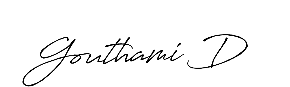 This is the best signature style for the Gouthami D name. Also you like these signature font (Antro_Vectra_Bolder). Mix name signature. Gouthami D signature style 7 images and pictures png