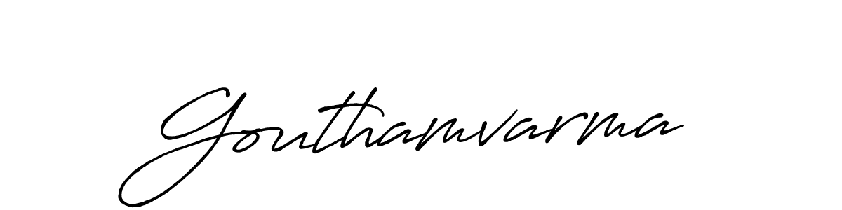 Make a beautiful signature design for name Gouthamvarma. Use this online signature maker to create a handwritten signature for free. Gouthamvarma signature style 7 images and pictures png