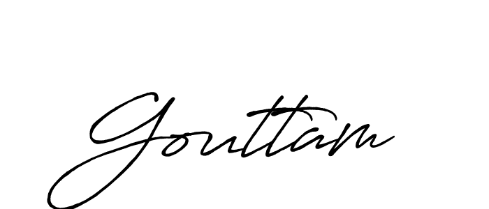 Design your own signature with our free online signature maker. With this signature software, you can create a handwritten (Antro_Vectra_Bolder) signature for name Gouttam. Gouttam signature style 7 images and pictures png