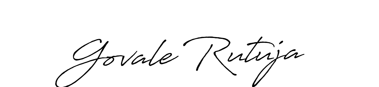 Also You can easily find your signature by using the search form. We will create Govale Rutuja name handwritten signature images for you free of cost using Antro_Vectra_Bolder sign style. Govale Rutuja signature style 7 images and pictures png
