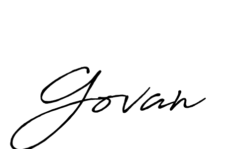 How to make Govan name signature. Use Antro_Vectra_Bolder style for creating short signs online. This is the latest handwritten sign. Govan signature style 7 images and pictures png