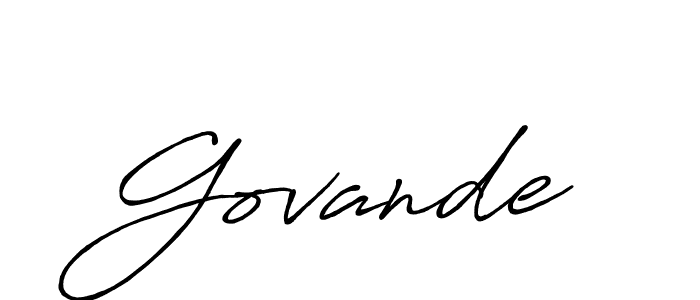 How to make Govande signature? Antro_Vectra_Bolder is a professional autograph style. Create handwritten signature for Govande name. Govande signature style 7 images and pictures png