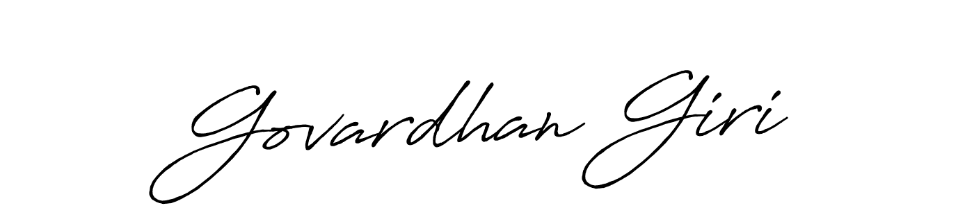 Use a signature maker to create a handwritten signature online. With this signature software, you can design (Antro_Vectra_Bolder) your own signature for name Govardhan Giri. Govardhan Giri signature style 7 images and pictures png