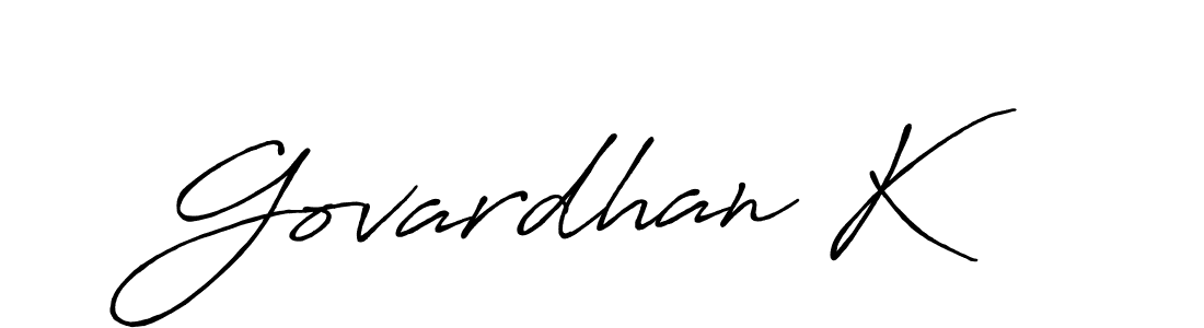 Make a beautiful signature design for name Govardhan K. Use this online signature maker to create a handwritten signature for free. Govardhan K signature style 7 images and pictures png