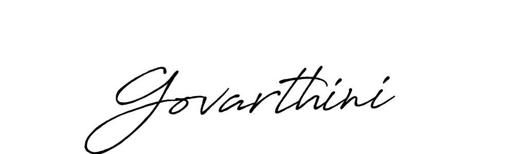 Make a beautiful signature design for name Govarthini. With this signature (Antro_Vectra_Bolder) style, you can create a handwritten signature for free. Govarthini signature style 7 images and pictures png