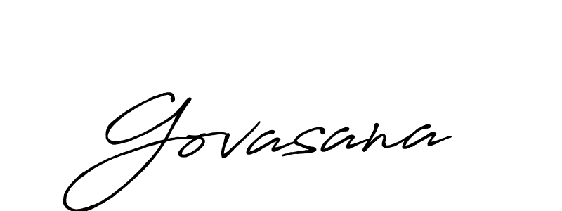 Govasana stylish signature style. Best Handwritten Sign (Antro_Vectra_Bolder) for my name. Handwritten Signature Collection Ideas for my name Govasana. Govasana signature style 7 images and pictures png