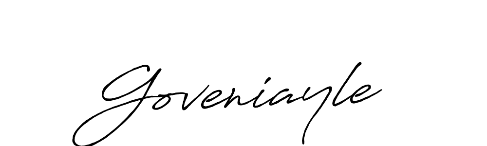 Also we have Goveniayle name is the best signature style. Create professional handwritten signature collection using Antro_Vectra_Bolder autograph style. Goveniayle signature style 7 images and pictures png