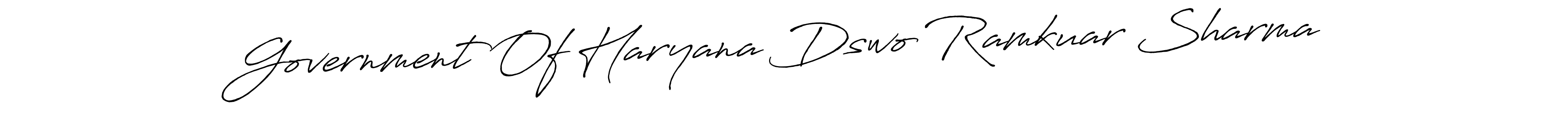 Government Of Haryana Dswo Ramkuar Sharma stylish signature style. Best Handwritten Sign (Antro_Vectra_Bolder) for my name. Handwritten Signature Collection Ideas for my name Government Of Haryana Dswo Ramkuar Sharma. Government Of Haryana Dswo Ramkuar Sharma signature style 7 images and pictures png