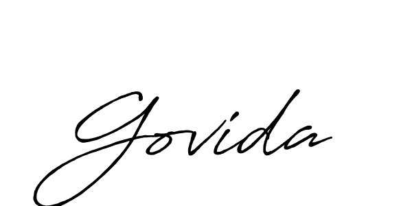 Once you've used our free online signature maker to create your best signature Antro_Vectra_Bolder style, it's time to enjoy all of the benefits that Govida name signing documents. Govida signature style 7 images and pictures png