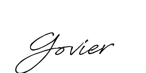 Create a beautiful signature design for name Govier. With this signature (Antro_Vectra_Bolder) fonts, you can make a handwritten signature for free. Govier signature style 7 images and pictures png