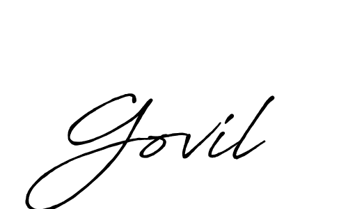 How to Draw Govil signature style? Antro_Vectra_Bolder is a latest design signature styles for name Govil. Govil signature style 7 images and pictures png