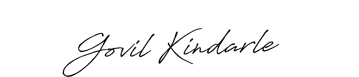 Make a beautiful signature design for name Govil Kindarle. With this signature (Antro_Vectra_Bolder) style, you can create a handwritten signature for free. Govil Kindarle signature style 7 images and pictures png