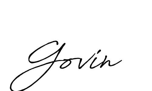It looks lik you need a new signature style for name Govin. Design unique handwritten (Antro_Vectra_Bolder) signature with our free signature maker in just a few clicks. Govin signature style 7 images and pictures png