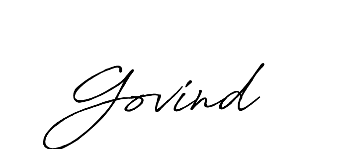 Design your own signature with our free online signature maker. With this signature software, you can create a handwritten (Antro_Vectra_Bolder) signature for name Govind . Govind  signature style 7 images and pictures png