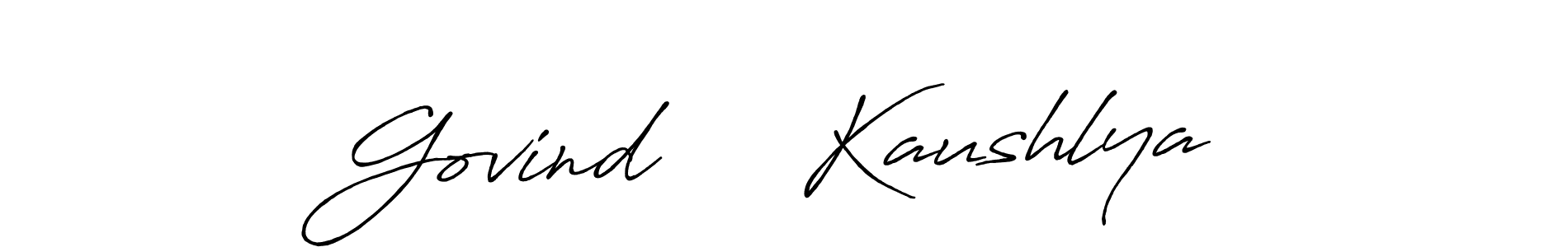 This is the best signature style for the Govind     Kaushlya name. Also you like these signature font (Antro_Vectra_Bolder). Mix name signature. Govind     Kaushlya signature style 7 images and pictures png