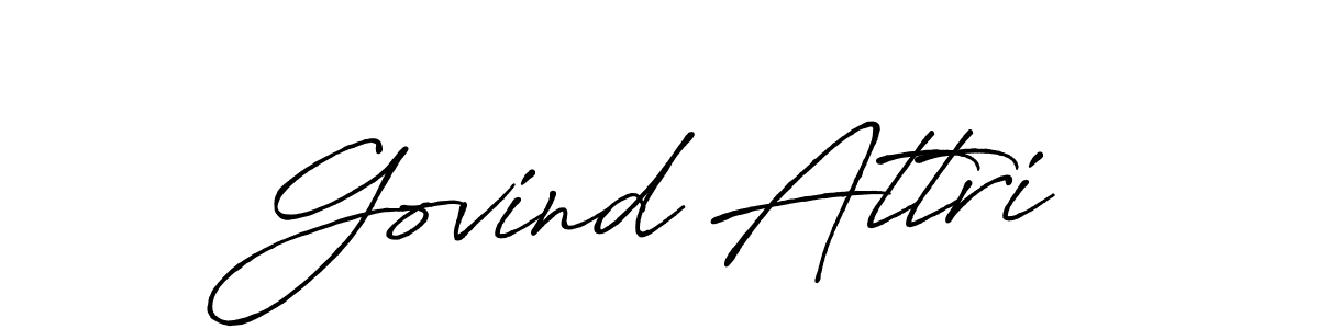 Make a beautiful signature design for name Govind Attri. Use this online signature maker to create a handwritten signature for free. Govind Attri signature style 7 images and pictures png