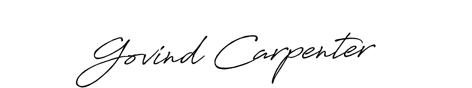 Govind Carpenter stylish signature style. Best Handwritten Sign (Antro_Vectra_Bolder) for my name. Handwritten Signature Collection Ideas for my name Govind Carpenter. Govind Carpenter signature style 7 images and pictures png