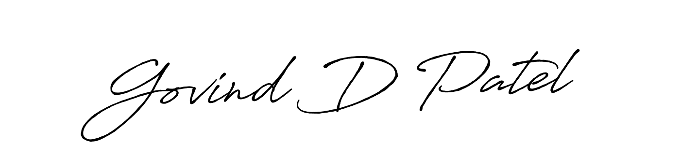 Also we have Govind D Patel name is the best signature style. Create professional handwritten signature collection using Antro_Vectra_Bolder autograph style. Govind D Patel signature style 7 images and pictures png