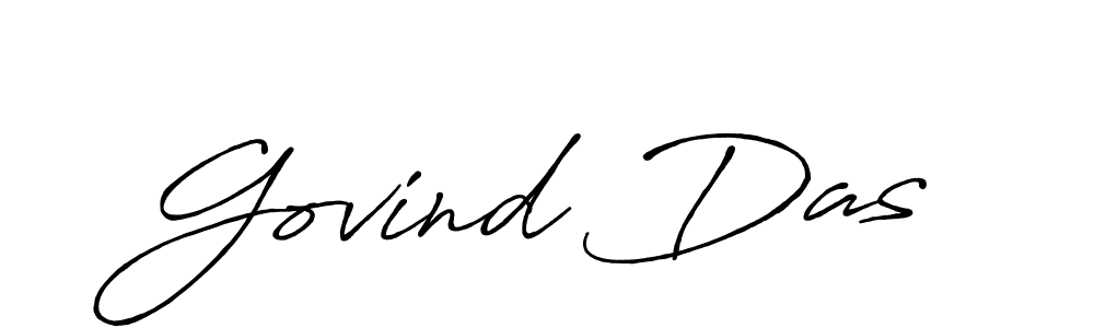 Create a beautiful signature design for name Govind Das. With this signature (Antro_Vectra_Bolder) fonts, you can make a handwritten signature for free. Govind Das signature style 7 images and pictures png