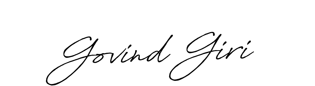 Also You can easily find your signature by using the search form. We will create Govind Giri name handwritten signature images for you free of cost using Antro_Vectra_Bolder sign style. Govind Giri signature style 7 images and pictures png