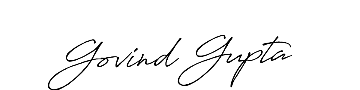 How to make Govind Gupta name signature. Use Antro_Vectra_Bolder style for creating short signs online. This is the latest handwritten sign. Govind Gupta signature style 7 images and pictures png