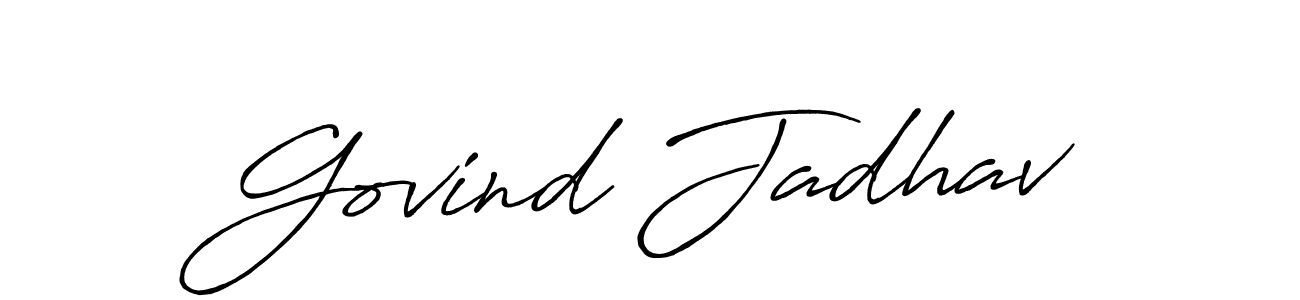 Also You can easily find your signature by using the search form. We will create Govind Jadhav name handwritten signature images for you free of cost using Antro_Vectra_Bolder sign style. Govind Jadhav signature style 7 images and pictures png