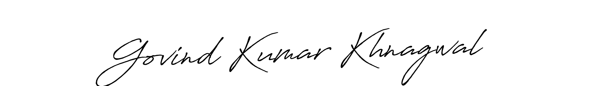 Govind Kumar Khnagwal stylish signature style. Best Handwritten Sign (Antro_Vectra_Bolder) for my name. Handwritten Signature Collection Ideas for my name Govind Kumar Khnagwal. Govind Kumar Khnagwal signature style 7 images and pictures png