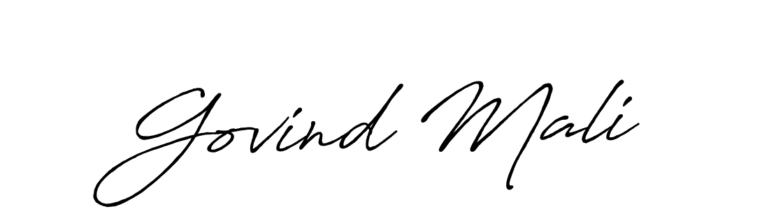 Make a short Govind Mali signature style. Manage your documents anywhere anytime using Antro_Vectra_Bolder. Create and add eSignatures, submit forms, share and send files easily. Govind Mali signature style 7 images and pictures png