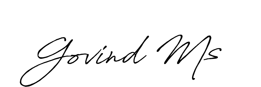 Once you've used our free online signature maker to create your best signature Antro_Vectra_Bolder style, it's time to enjoy all of the benefits that Govind Ms name signing documents. Govind Ms signature style 7 images and pictures png