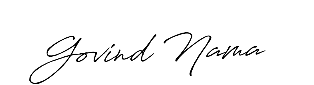 Make a beautiful signature design for name Govind Nama. Use this online signature maker to create a handwritten signature for free. Govind Nama signature style 7 images and pictures png