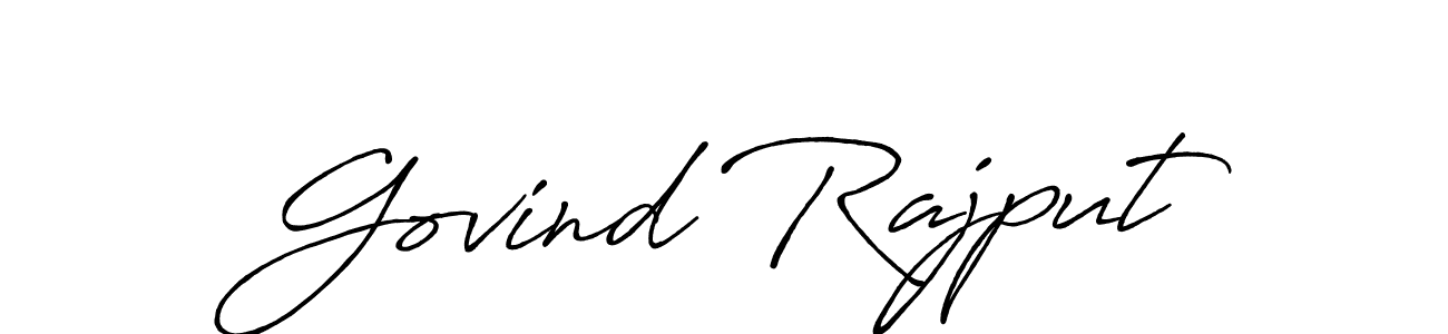 How to make Govind Rajput signature? Antro_Vectra_Bolder is a professional autograph style. Create handwritten signature for Govind Rajput name. Govind Rajput signature style 7 images and pictures png