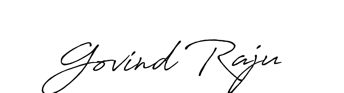 Design your own signature with our free online signature maker. With this signature software, you can create a handwritten (Antro_Vectra_Bolder) signature for name Govind Raju. Govind Raju signature style 7 images and pictures png