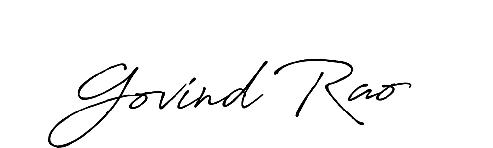 Also we have Govind Rao name is the best signature style. Create professional handwritten signature collection using Antro_Vectra_Bolder autograph style. Govind Rao signature style 7 images and pictures png