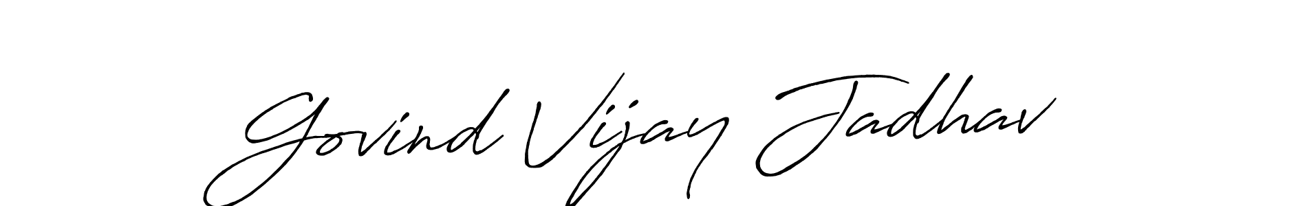 It looks lik you need a new signature style for name Govind Vijay Jadhav. Design unique handwritten (Antro_Vectra_Bolder) signature with our free signature maker in just a few clicks. Govind Vijay Jadhav signature style 7 images and pictures png