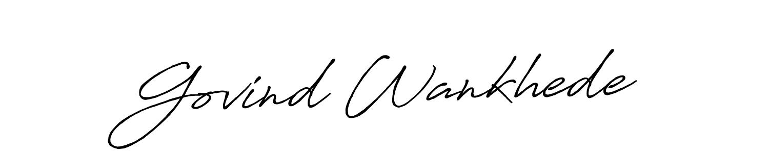 Similarly Antro_Vectra_Bolder is the best handwritten signature design. Signature creator online .You can use it as an online autograph creator for name Govind Wankhede. Govind Wankhede signature style 7 images and pictures png