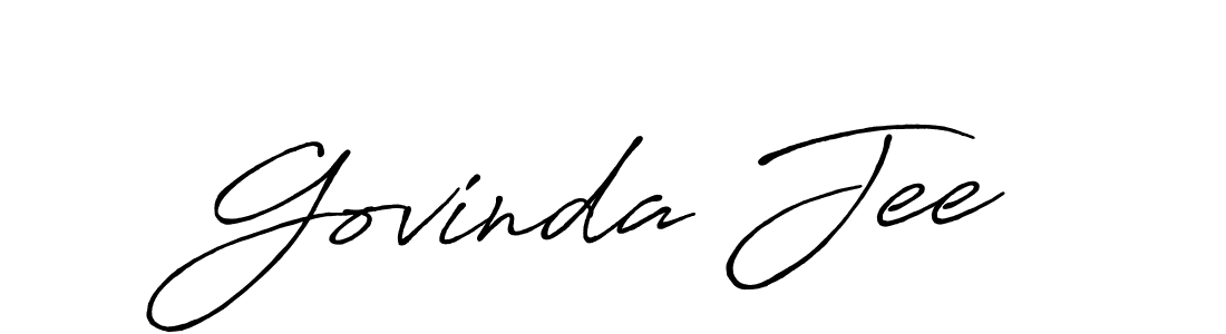 How to Draw Govinda Jee signature style? Antro_Vectra_Bolder is a latest design signature styles for name Govinda Jee. Govinda Jee signature style 7 images and pictures png