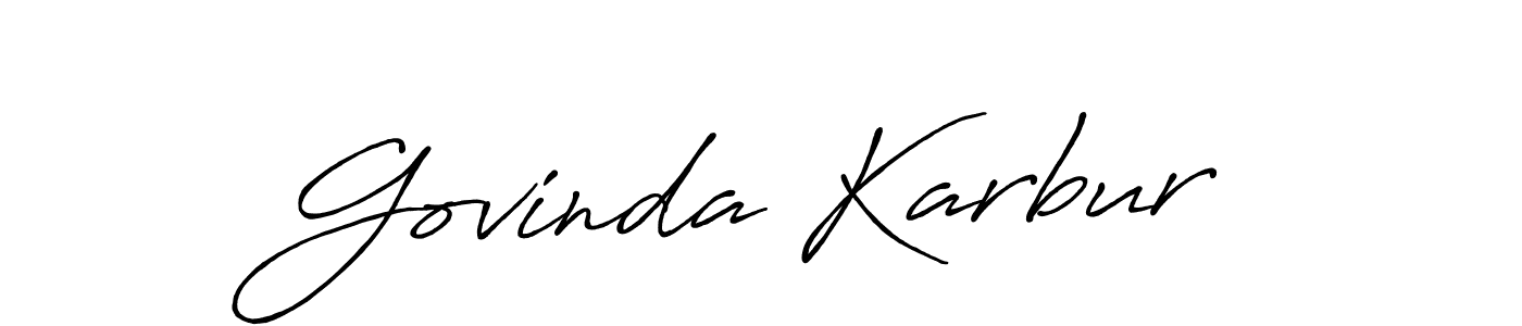 Once you've used our free online signature maker to create your best signature Antro_Vectra_Bolder style, it's time to enjoy all of the benefits that Govinda Karbur name signing documents. Govinda Karbur signature style 7 images and pictures png