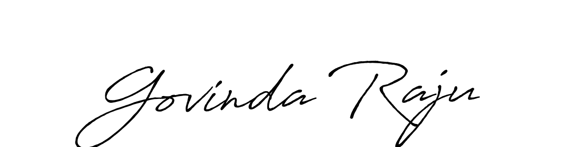 How to make Govinda Raju signature? Antro_Vectra_Bolder is a professional autograph style. Create handwritten signature for Govinda Raju name. Govinda Raju signature style 7 images and pictures png