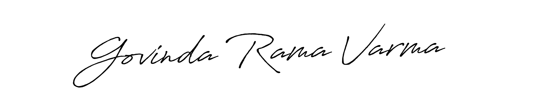 You should practise on your own different ways (Antro_Vectra_Bolder) to write your name (Govinda Rama Varma) in signature. don't let someone else do it for you. Govinda Rama Varma signature style 7 images and pictures png